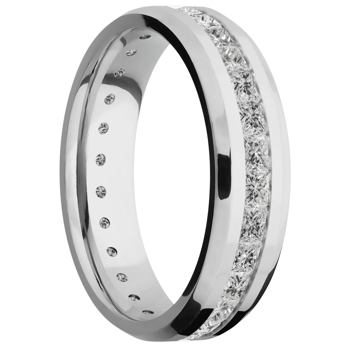 18K White Gold + Polish , Polish Finish