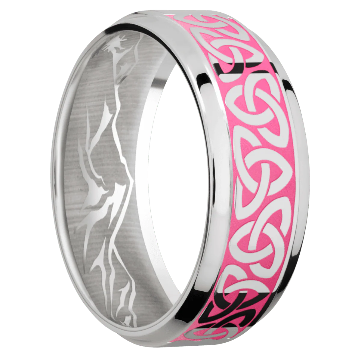 18K White Gold + Polish , Polish Finish + 14K White Gold