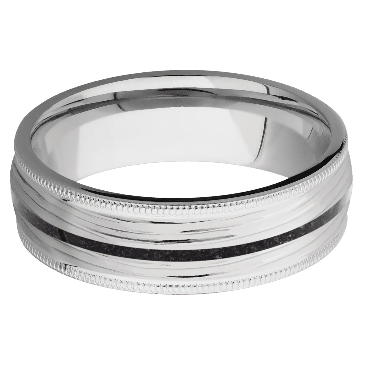 18K White Gold + Treebark3 Finish - Image 3