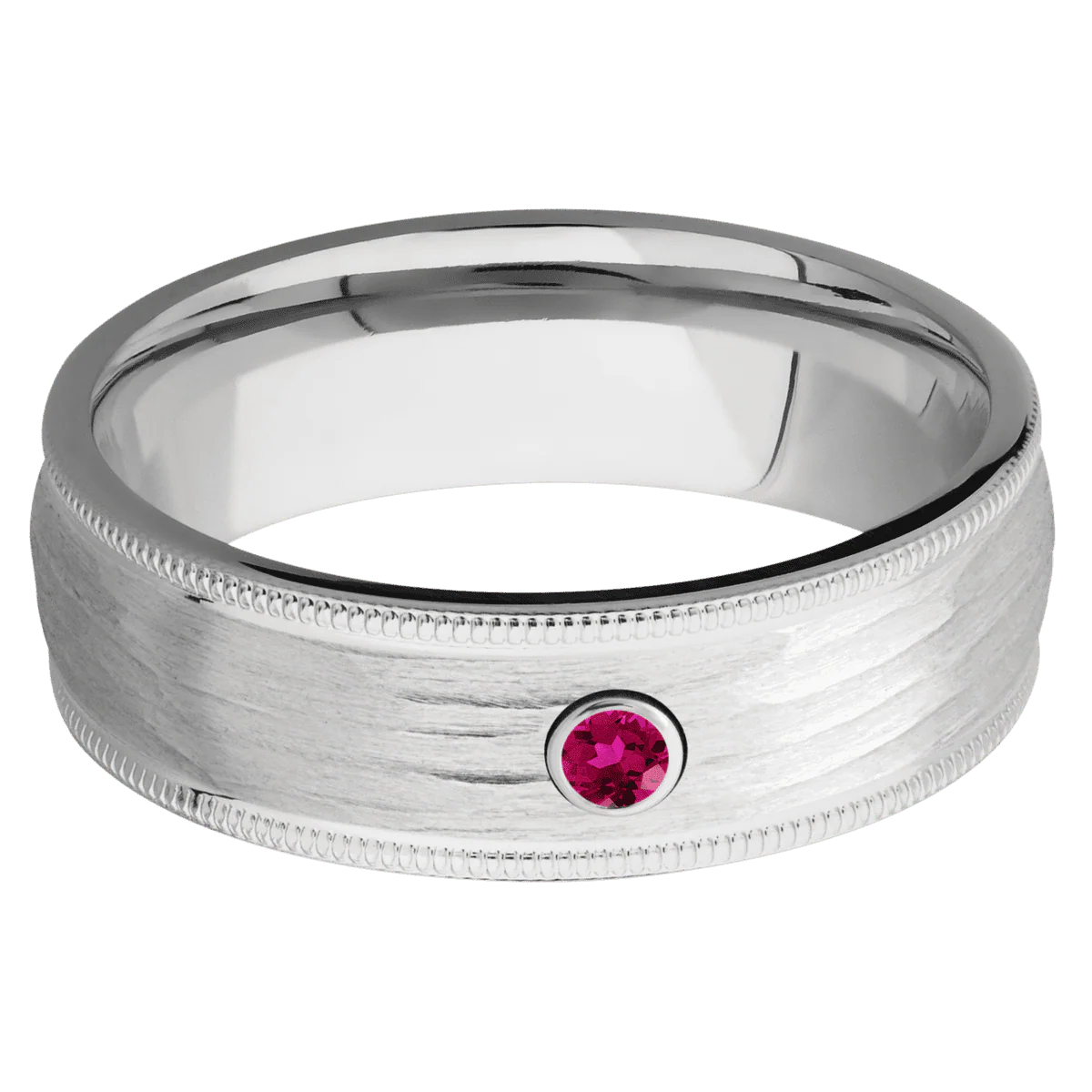 18K White Gold + Treebarkh Finish - Image 3