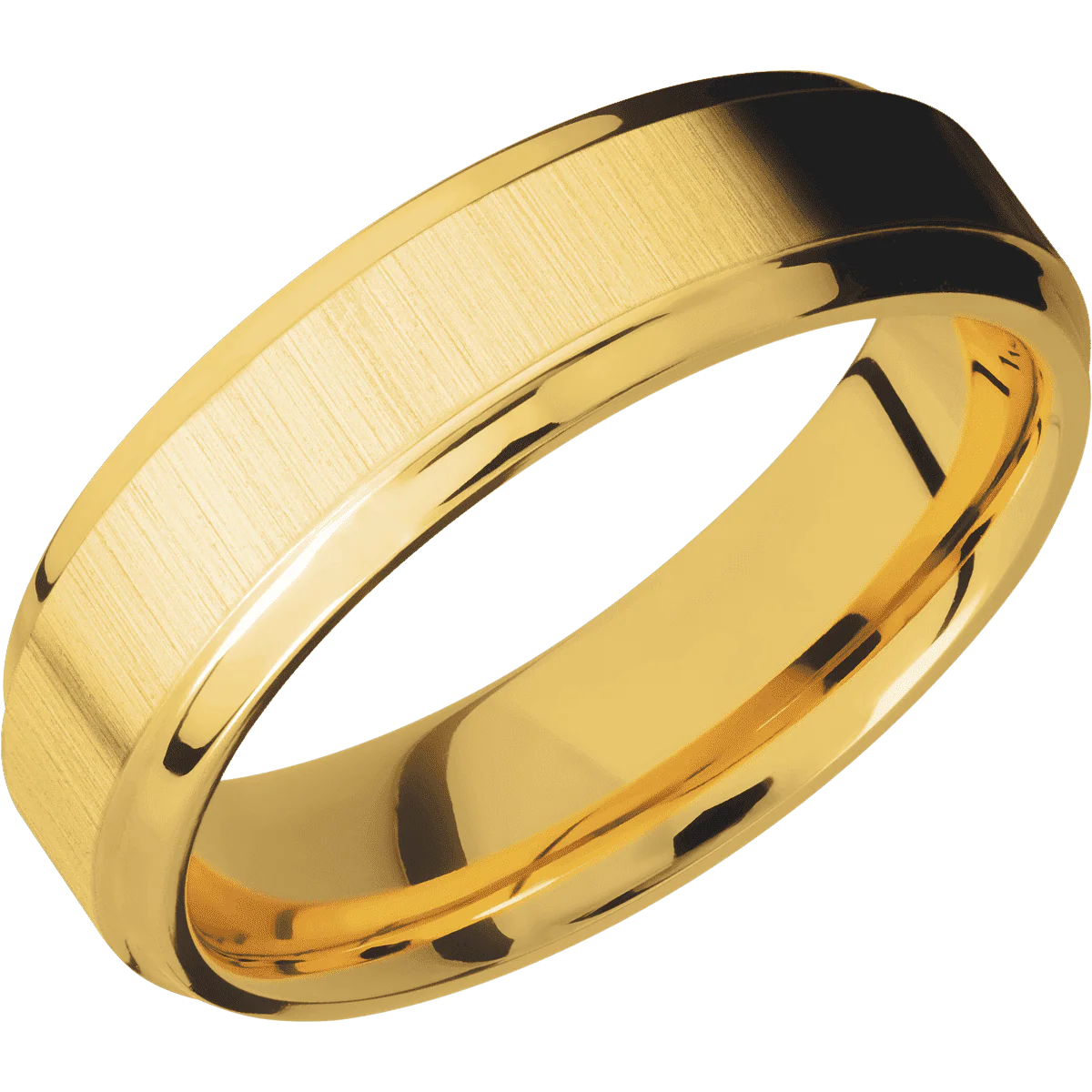 18K Yellow Gold + Crosssatin , Polish Finish - Image 2