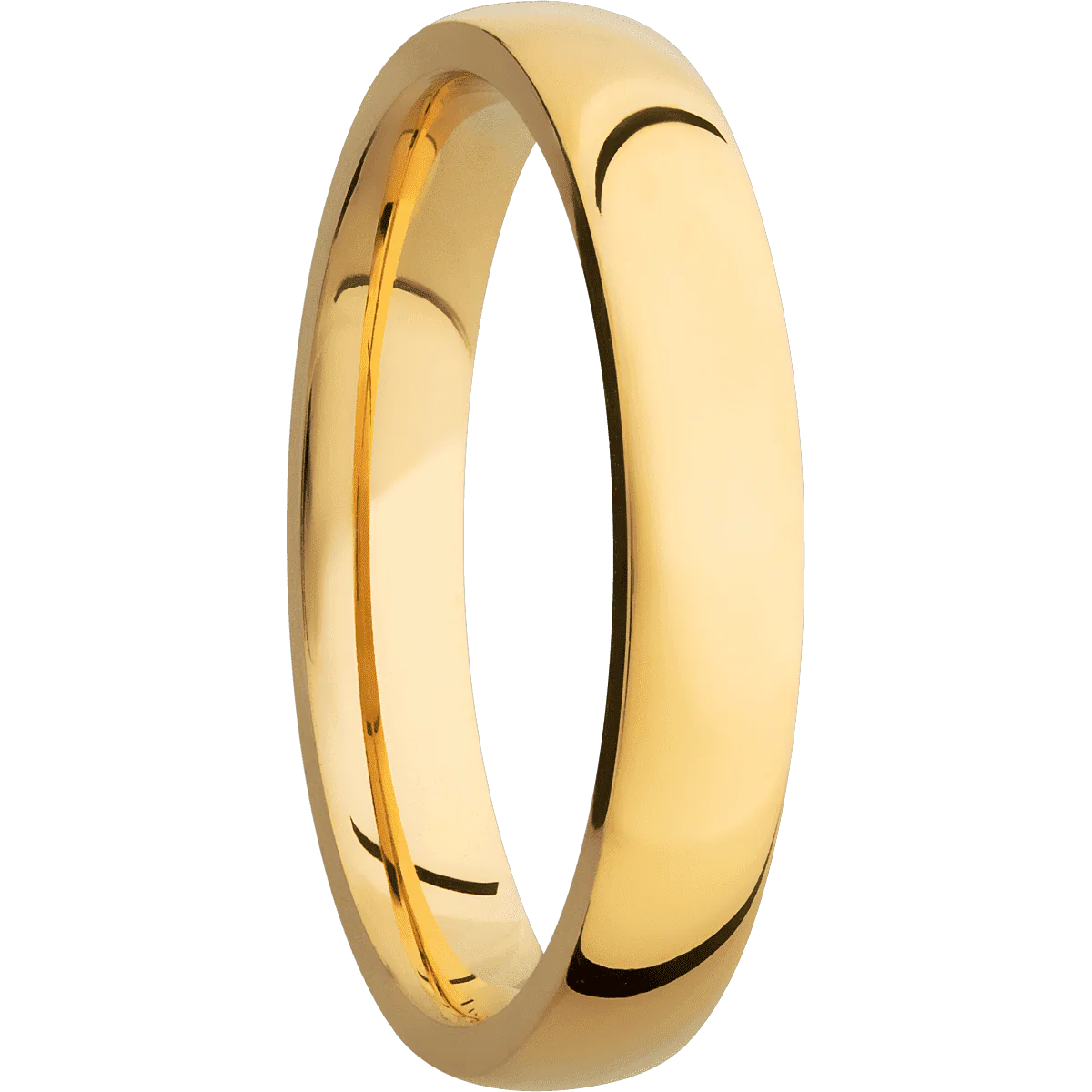 18K Yellow Gold + Polish Finish