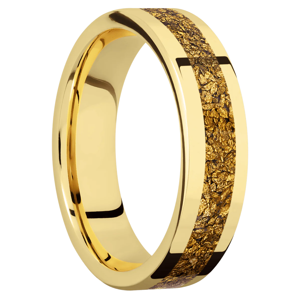 18K Yellow Gold + Polish Finish