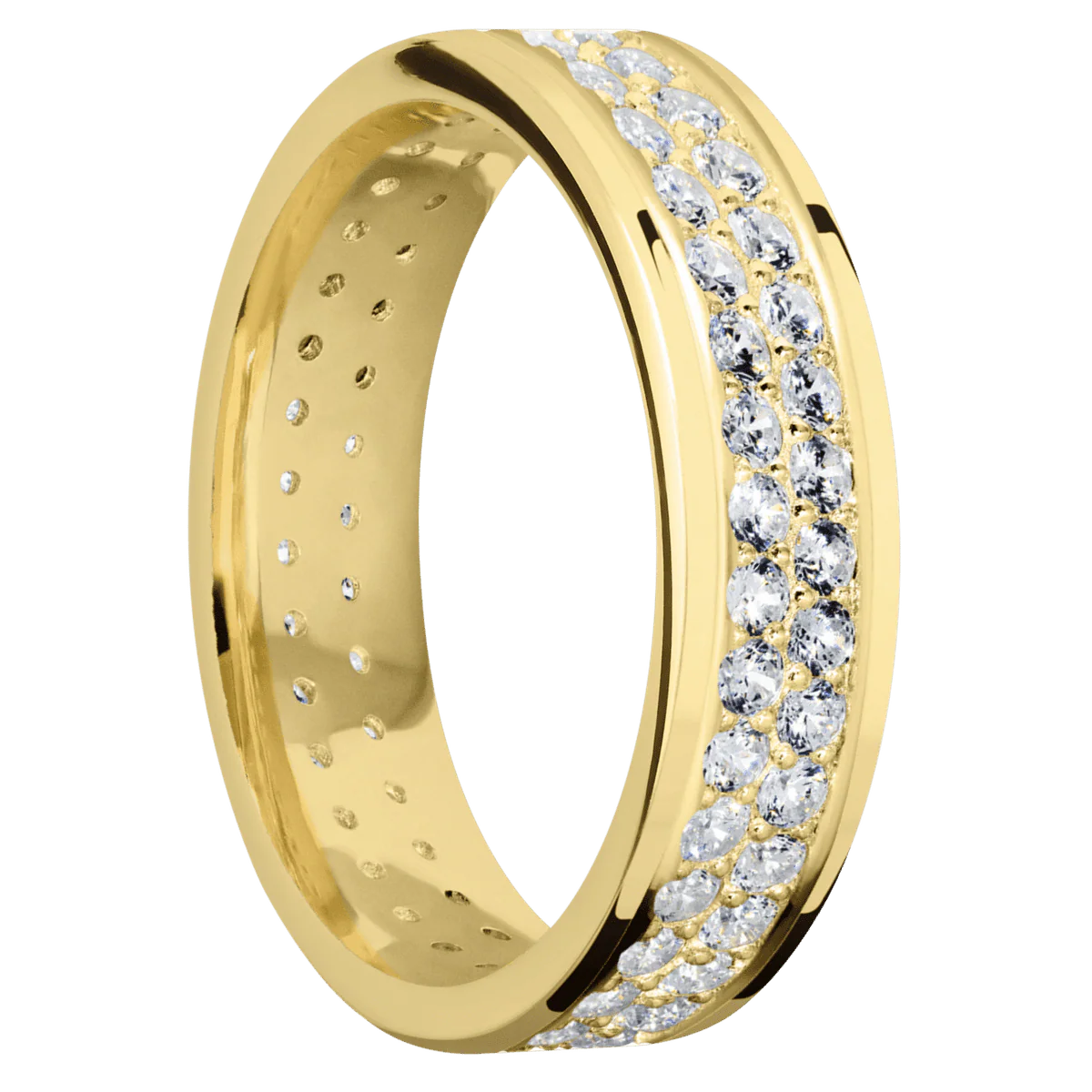18K Yellow Gold + Polish Finish