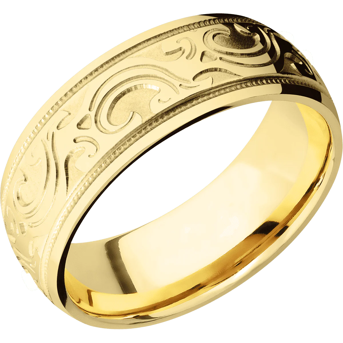 18K Yellow Gold + Polish Finish - Image 2