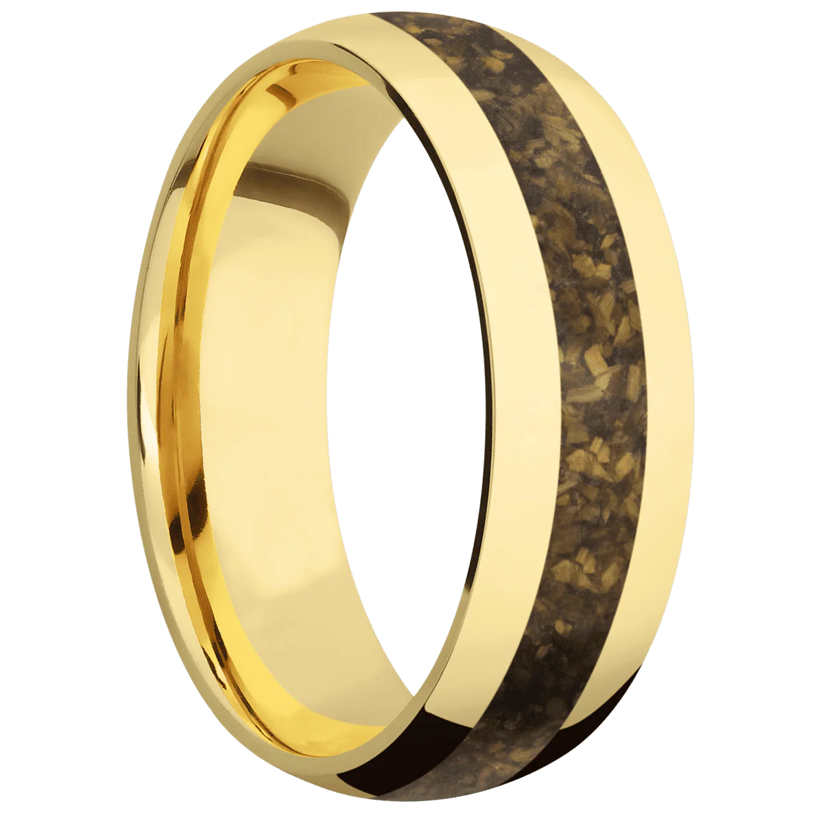 18K Yellow Gold + Polish Finish