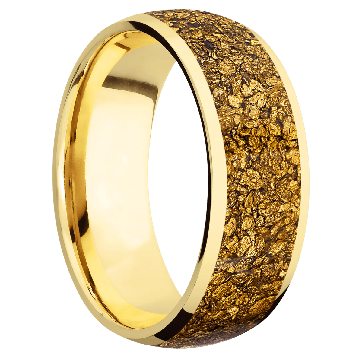 18K Yellow Gold + Polish Finish