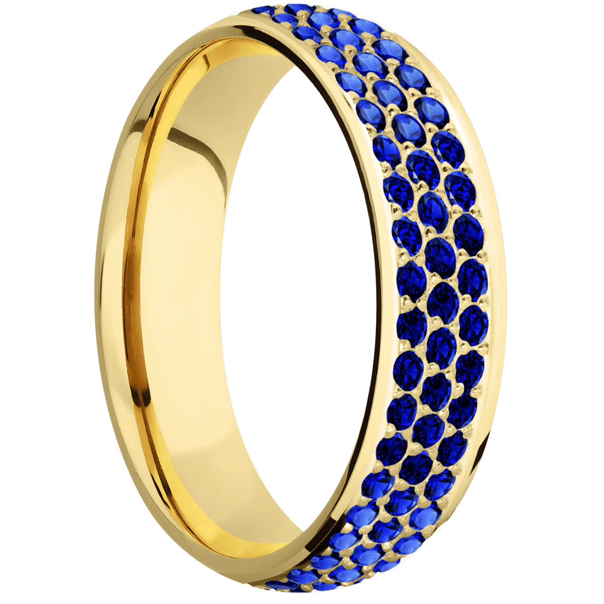 18K Yellow Gold + Polish Finish