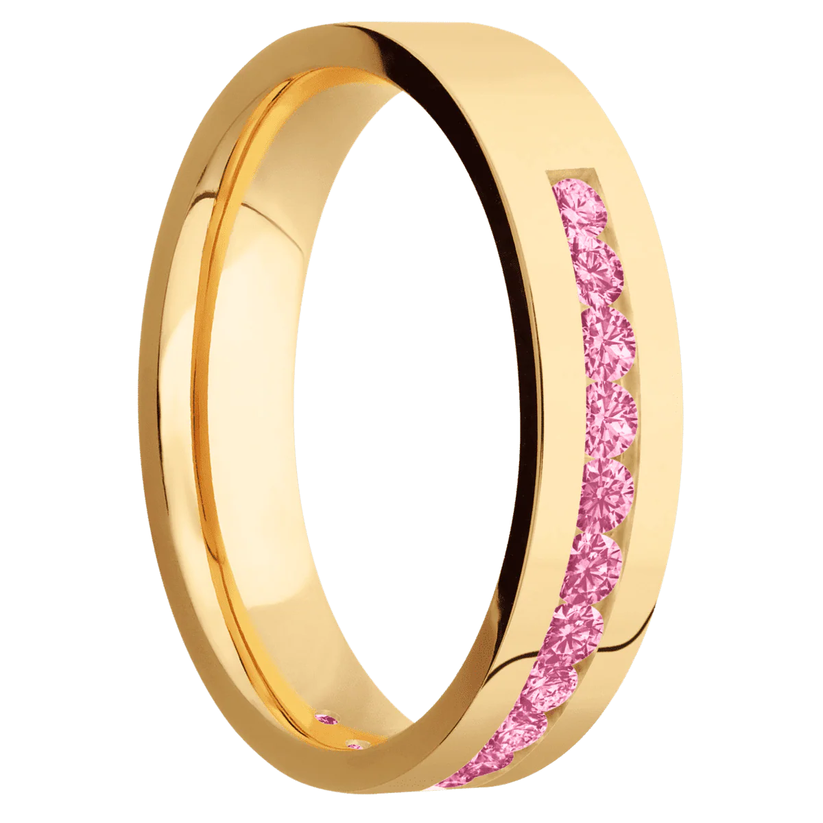 18K Yellow Gold + Polish Finish