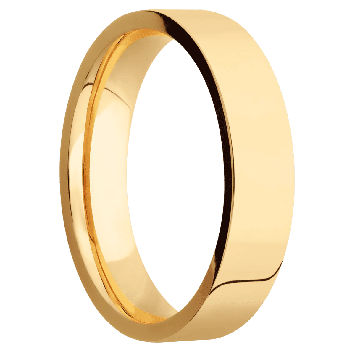 18K Yellow Gold + Polish Finish