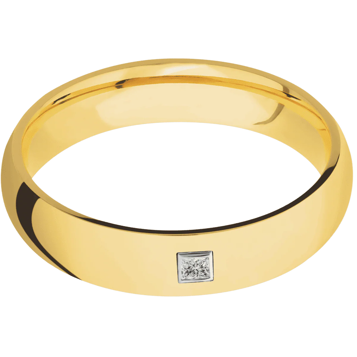 18K Yellow Gold + Polish Finish - Image 3