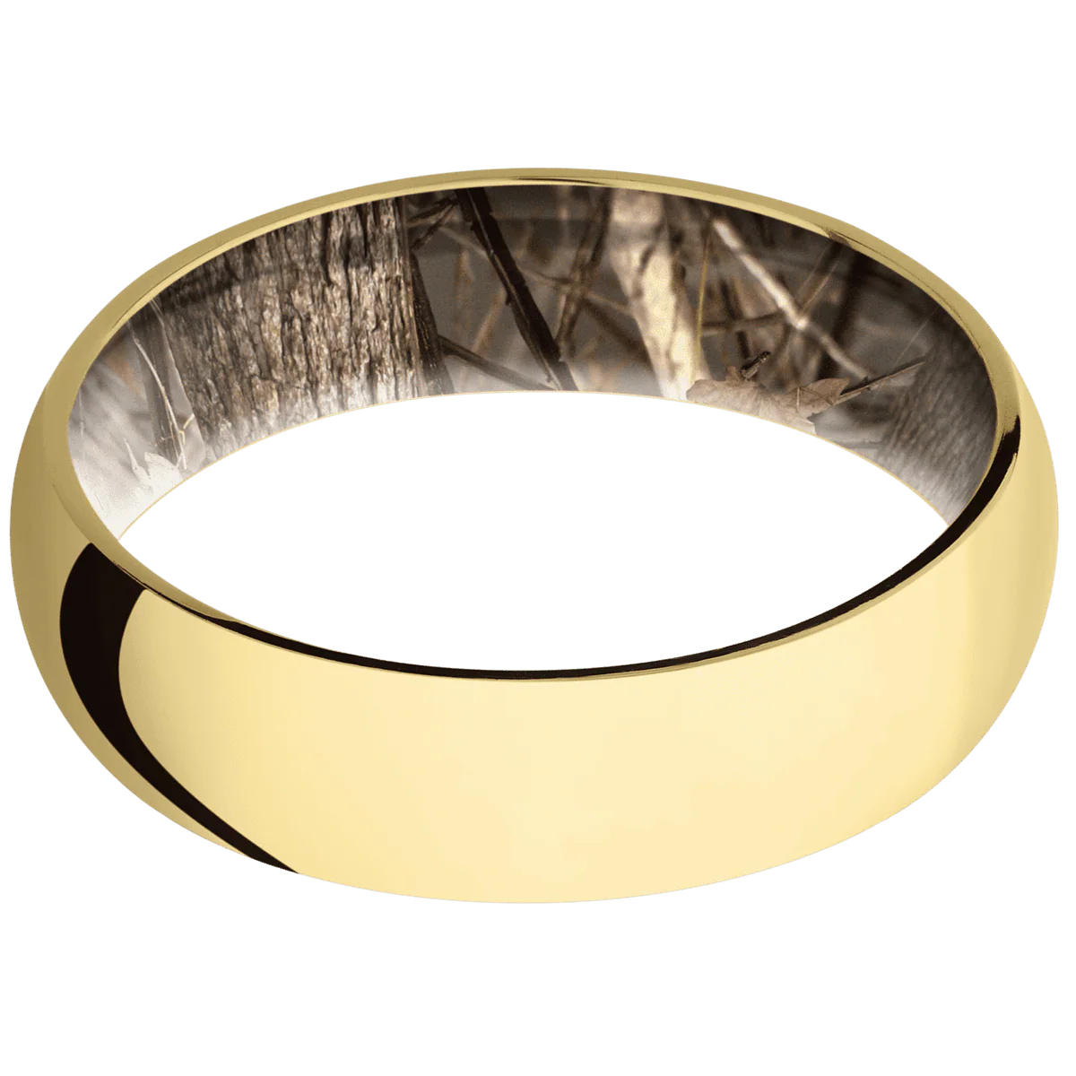 18K Yellow Gold + Polish Finish + King's Woodland - Image 3