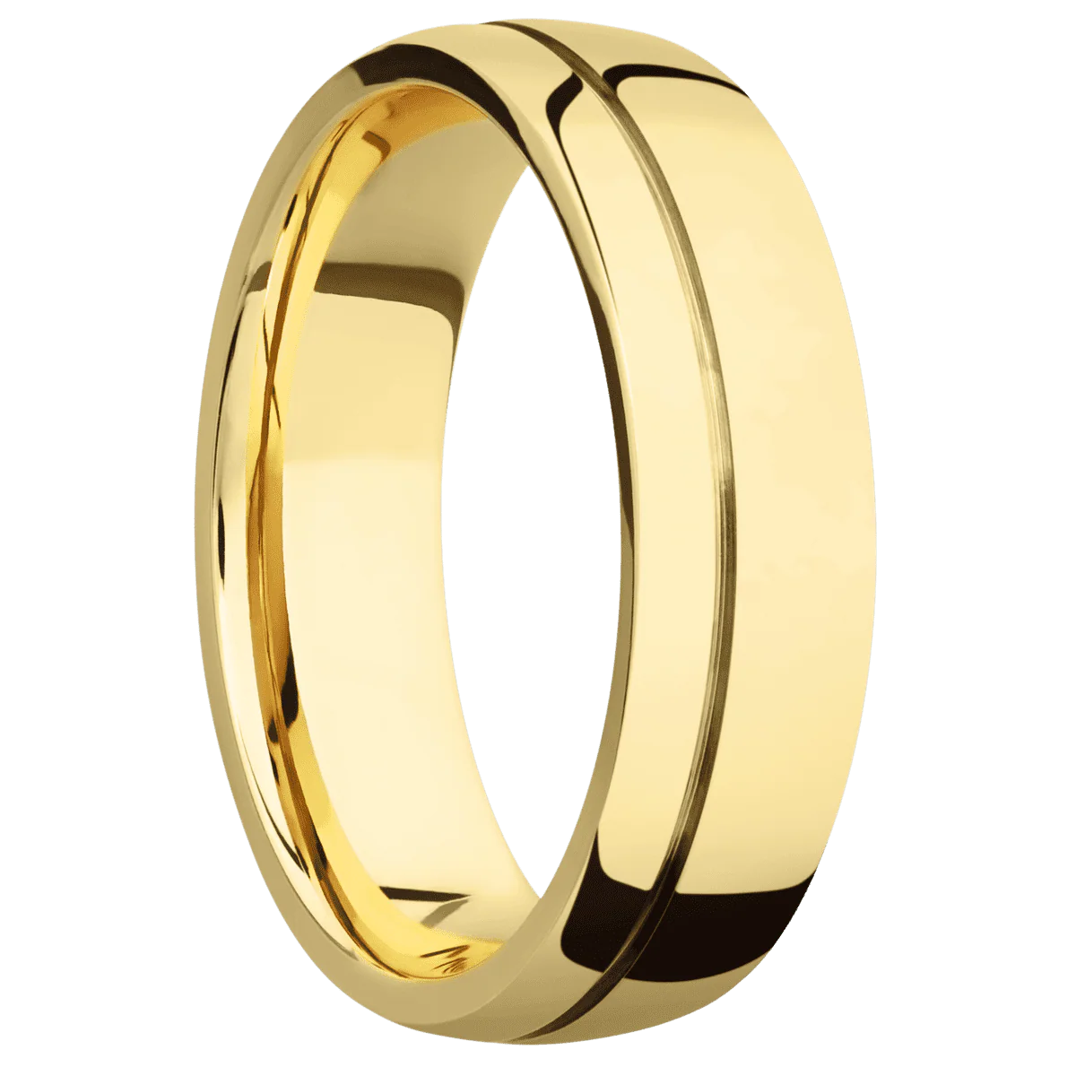 18K Yellow Gold + Polish , Polish Finish