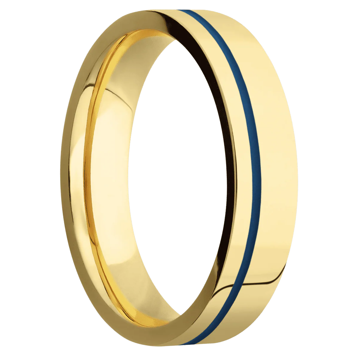 18K Yellow Gold + Polish , Polish Finish