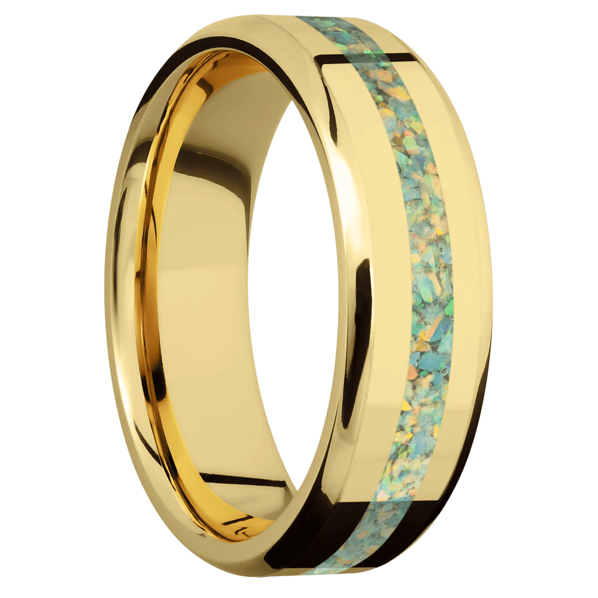 18K Yellow Gold + Polish , Polish Finish