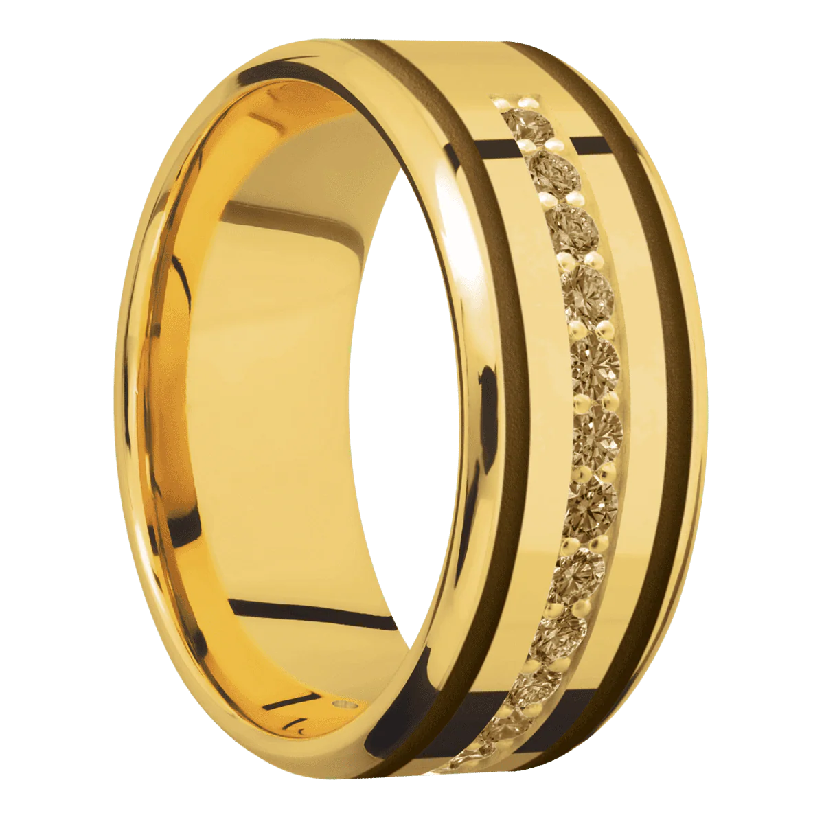 18K Yellow Gold + Polish , Polish Finish