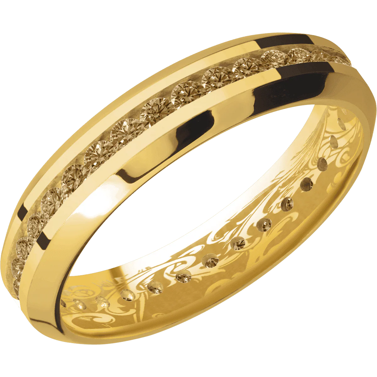 18K Yellow Gold + Polish , Polish Finish - Image 2