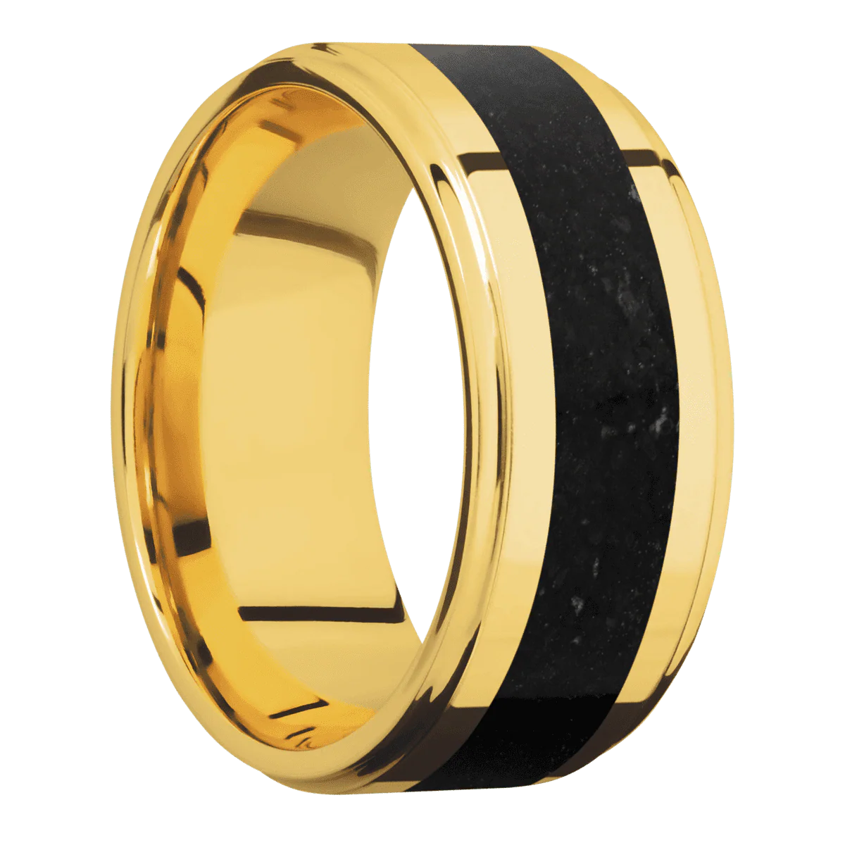 18K Yellow Gold + Polish , Polish Finish