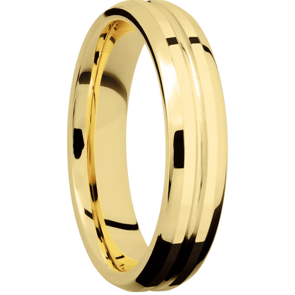 18K Yellow Gold + Polish , Polish Finish