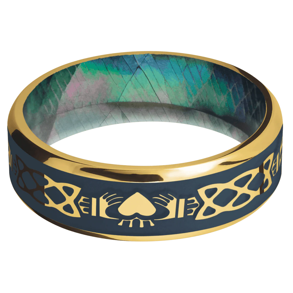 18K Yellow Gold + Polish , Polish Finish + Black Mother of Pearl - Image 3