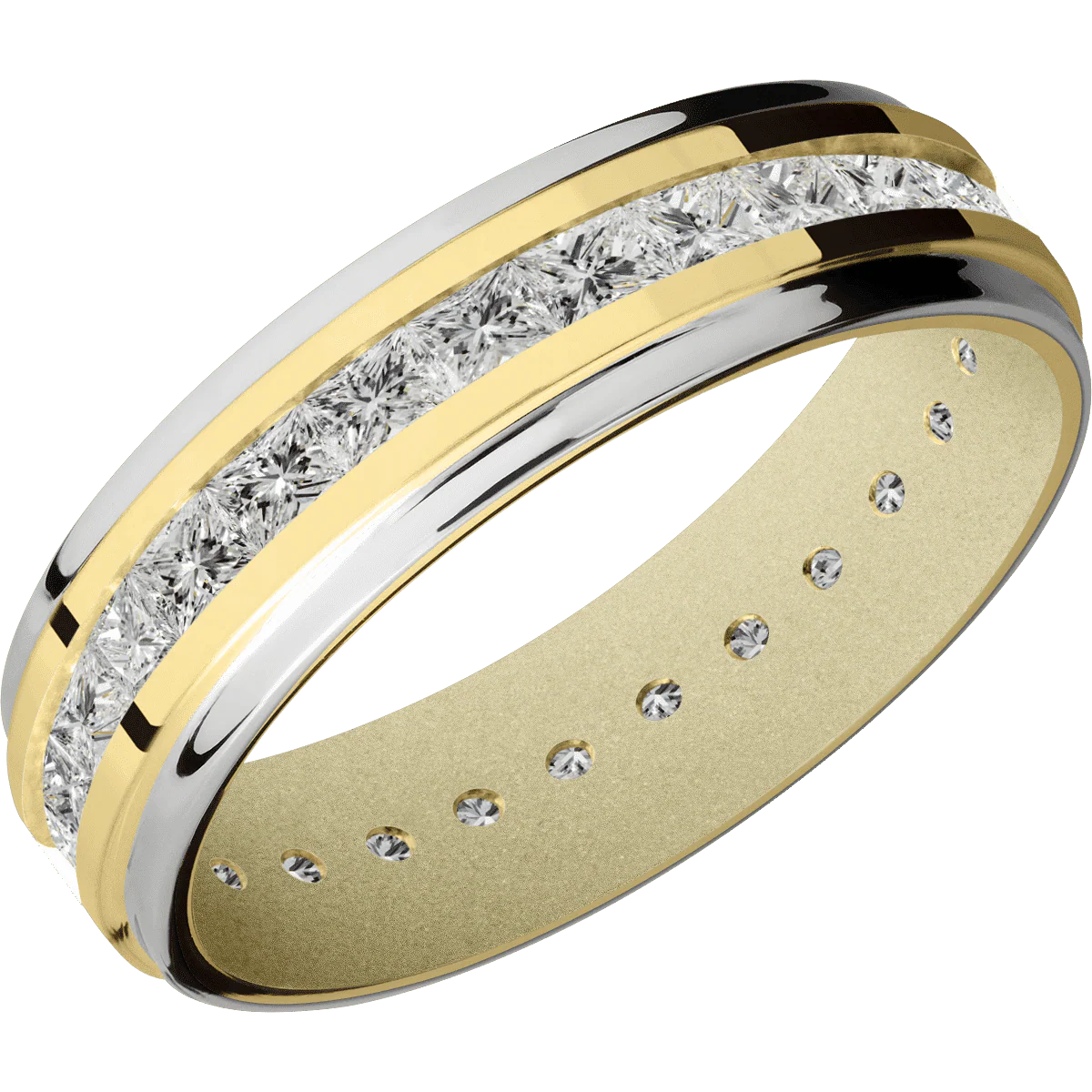 18K Yellow Gold + Polish , Polish Finish + Bright Nickel - Image 2