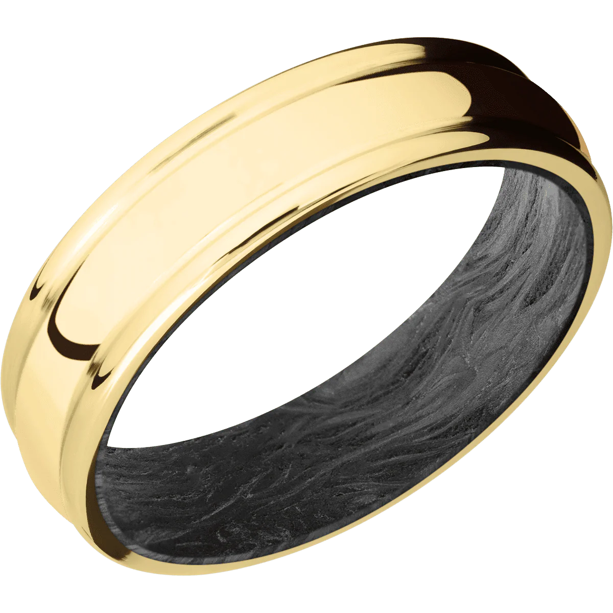 18K Yellow Gold + Polish , Polish Finish + Forged Carbon Fiber - Image 2
