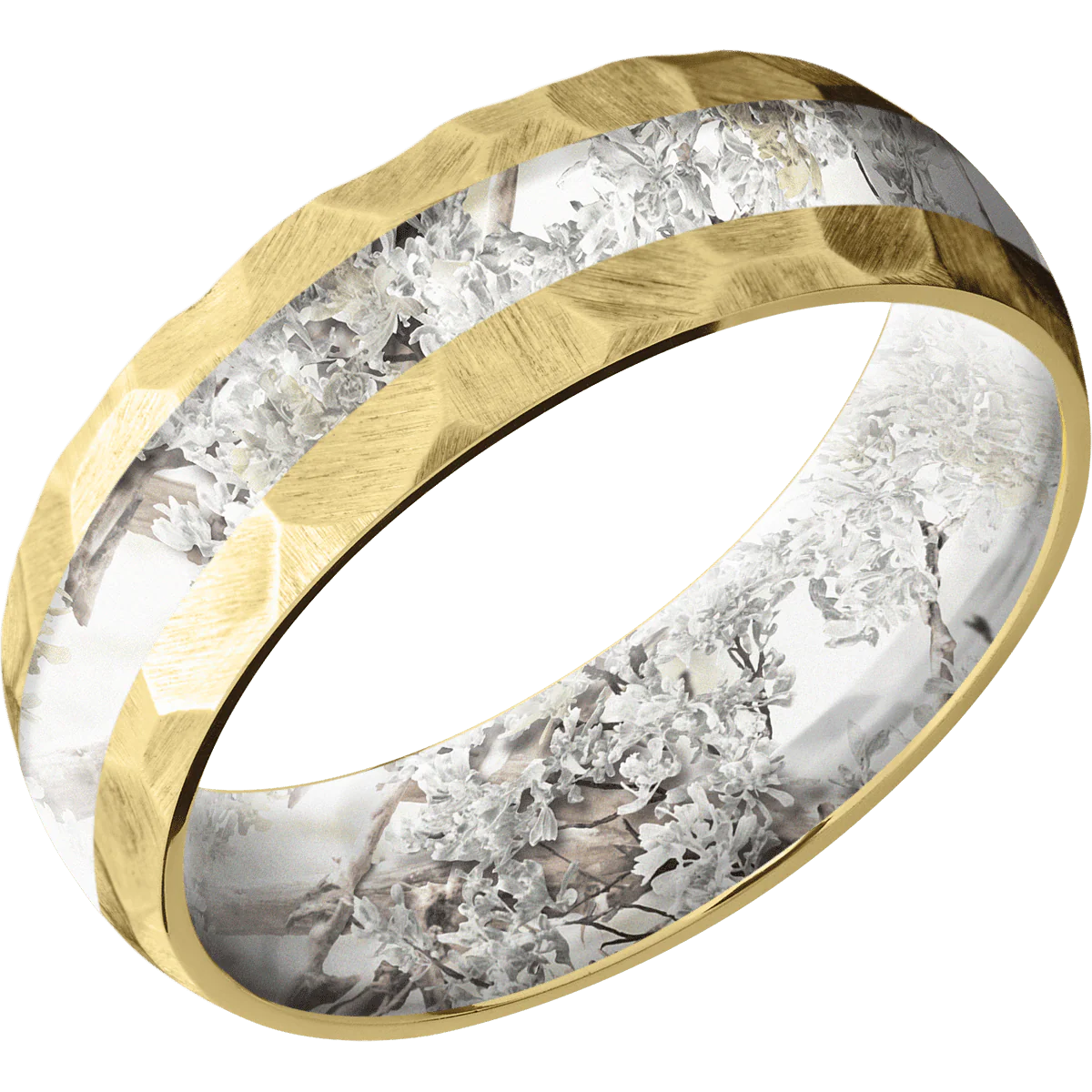 18K Yellow Gold + Rock Finish + King's Snow - Image 2
