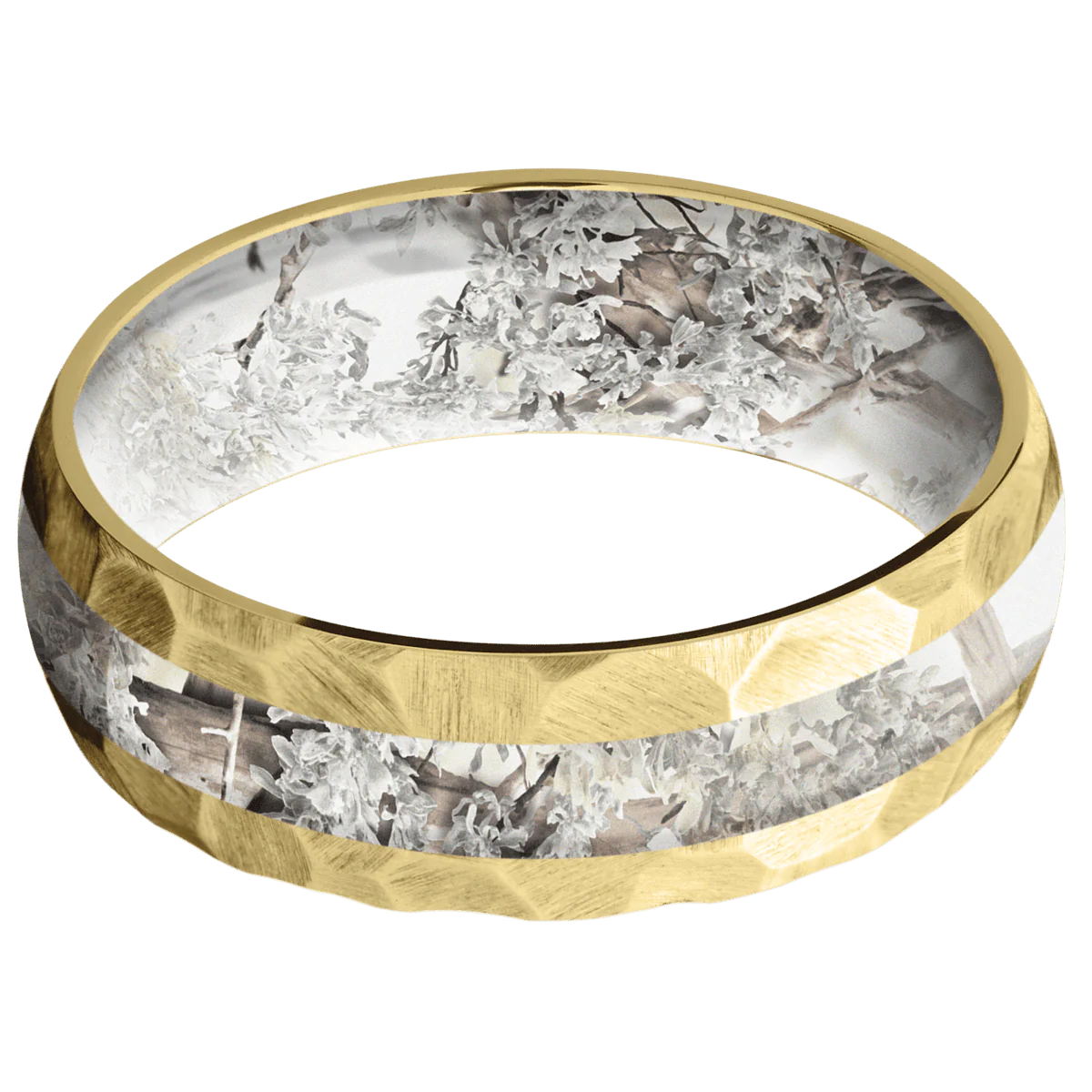 18K Yellow Gold + Rock Finish + King's Snow - Image 3