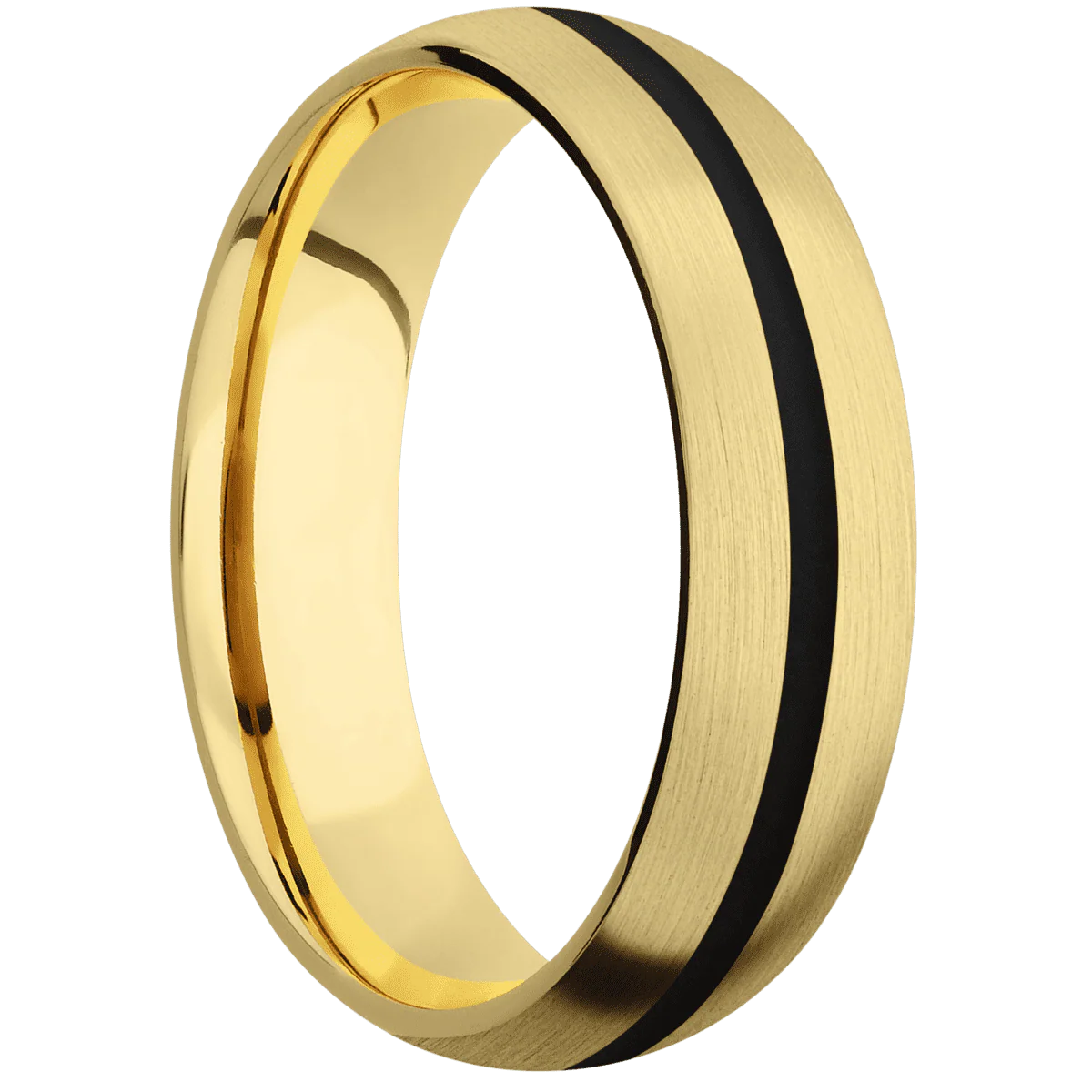 18K Yellow Gold + Satin Finish