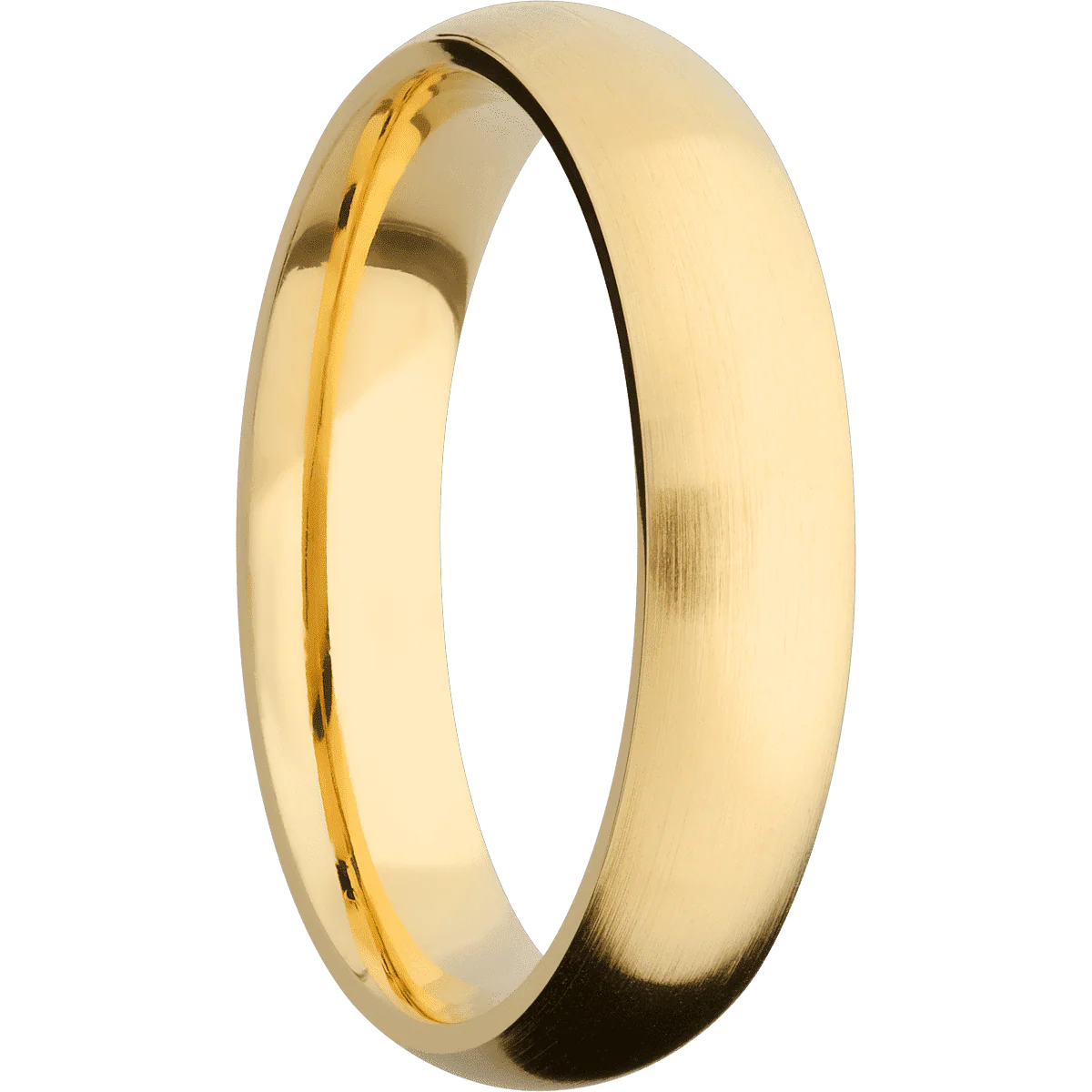 18K Yellow Gold + Satin Finish