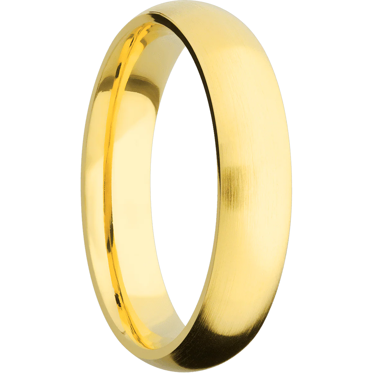 18K Yellow Gold + Satin Finish