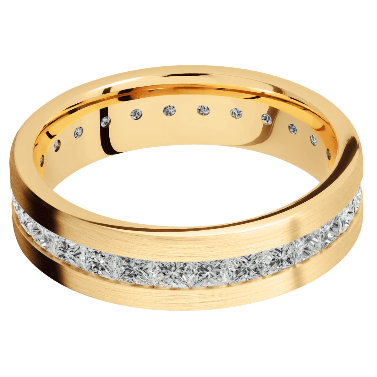 18K Yellow Gold + Satin Finish - Image 3