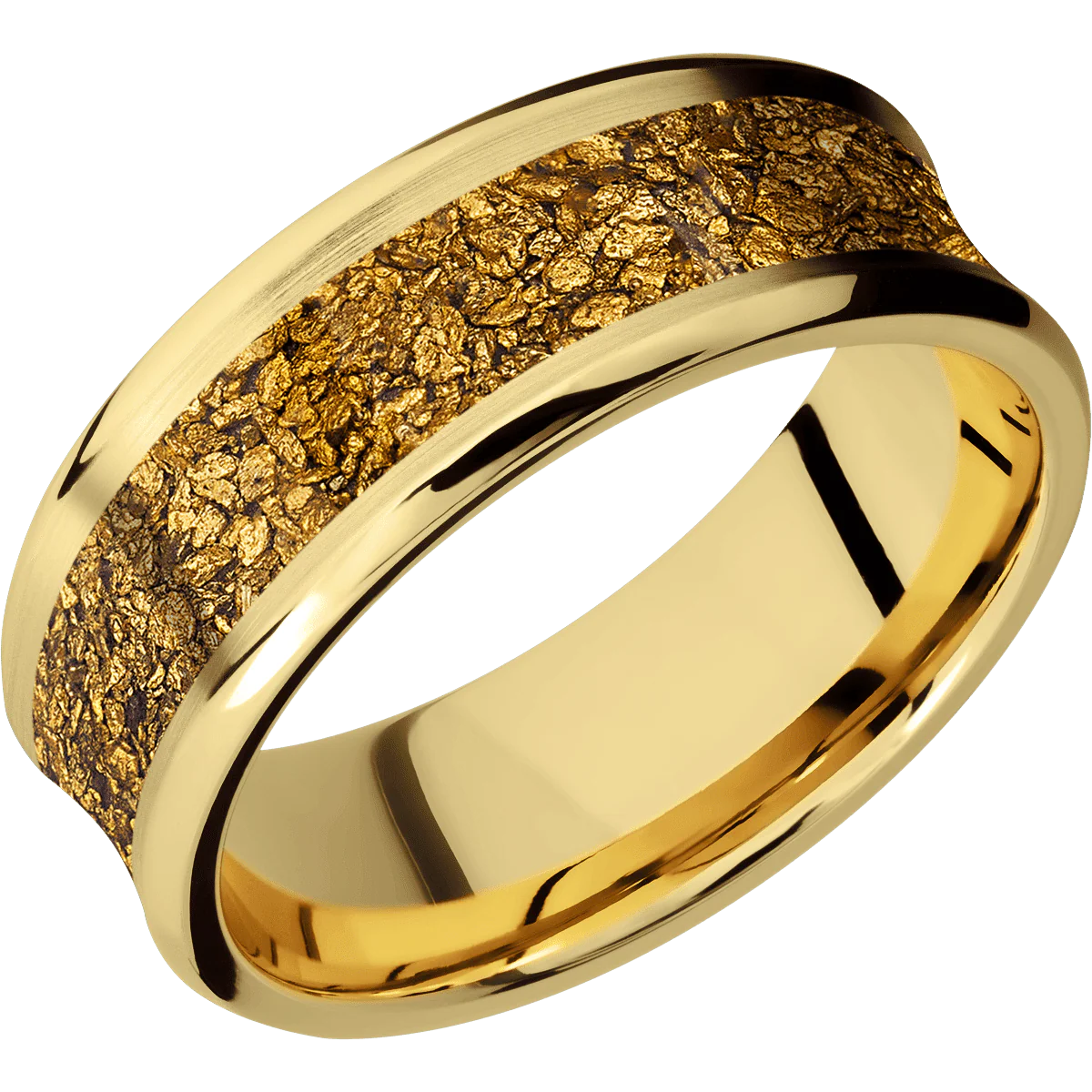 18K Yellow Gold + Satin , Polish Finish - Image 2