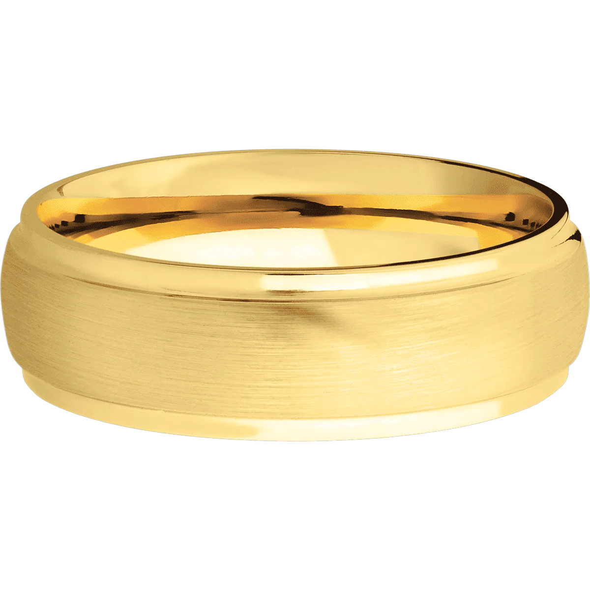 18K Yellow Gold + Satin , Polish Finish - Image 3