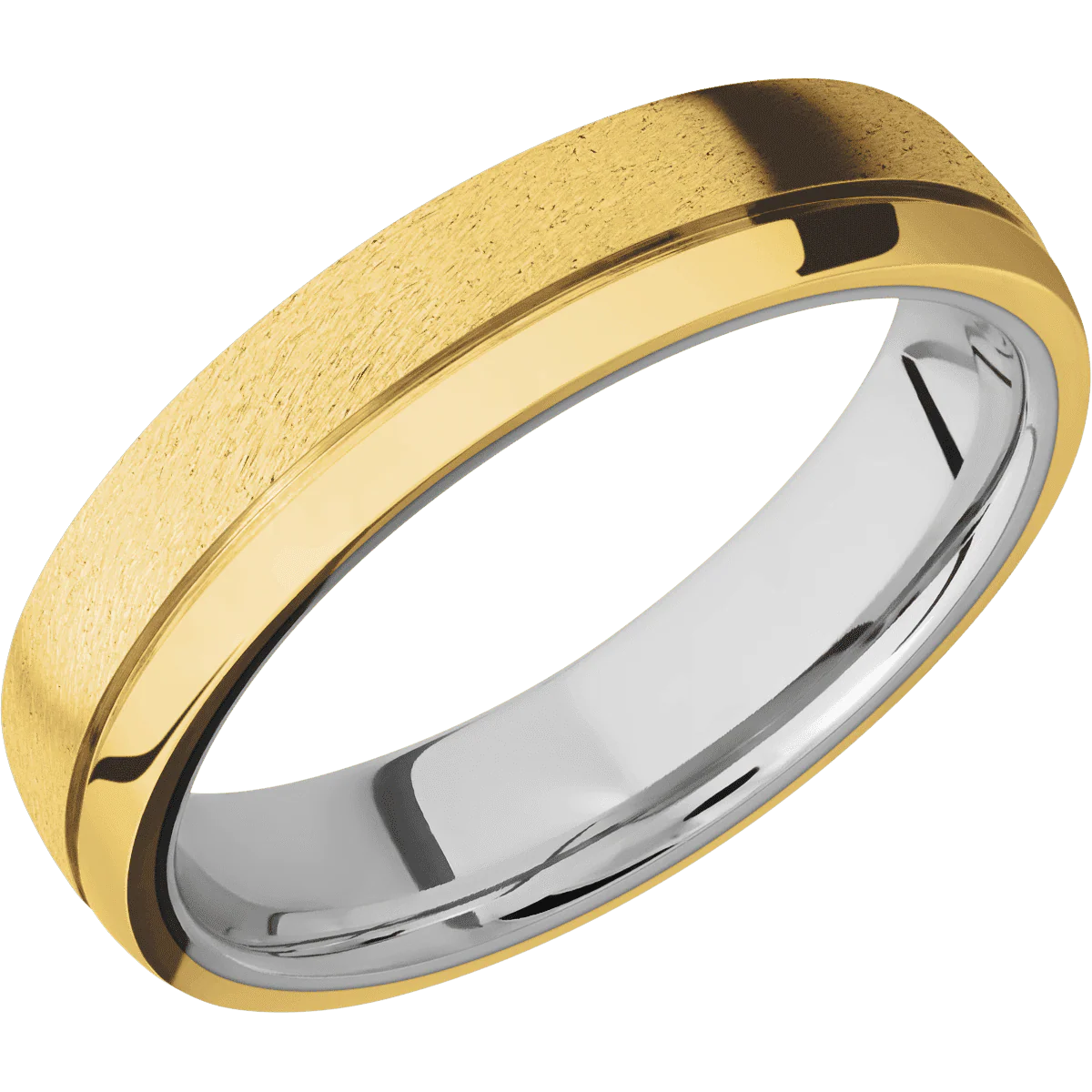 18K Yellow Gold + Stone , Polish Finish + Titanium - Image 2