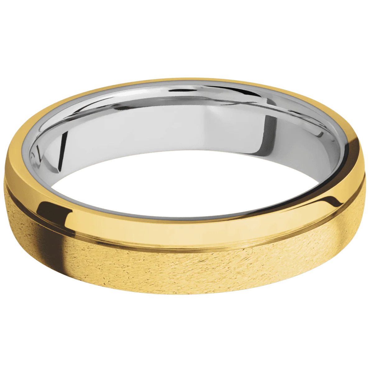18K Yellow Gold + Stone , Polish Finish + Titanium - Image 3