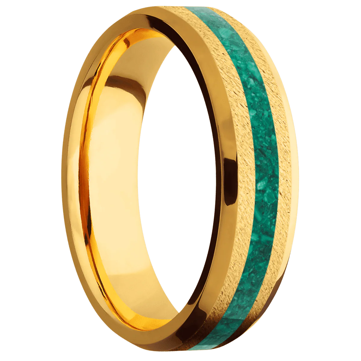 22K Yellow Gold + Anglestone , Polish Finish