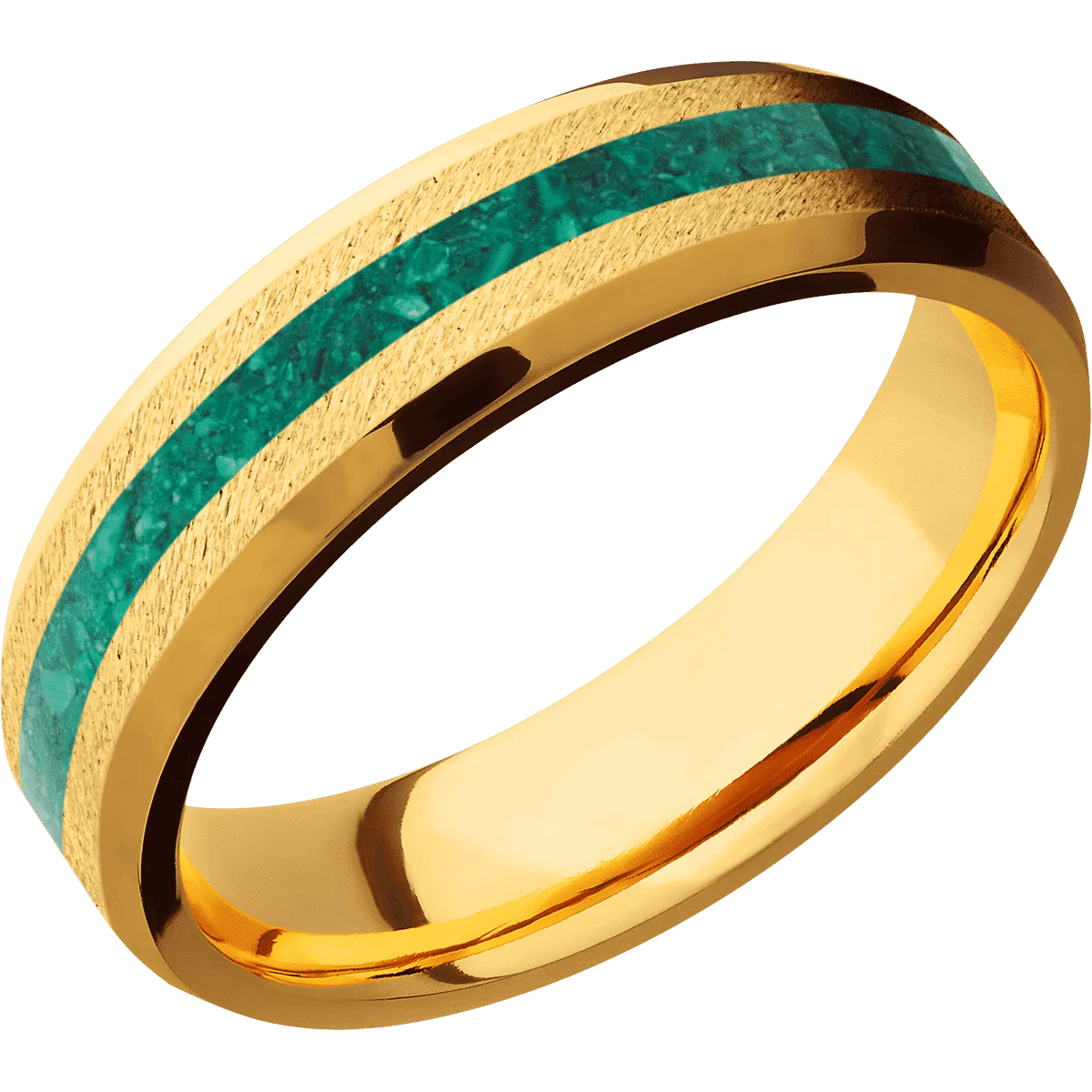 22K Yellow Gold + Anglestone , Polish Finish - Image 2