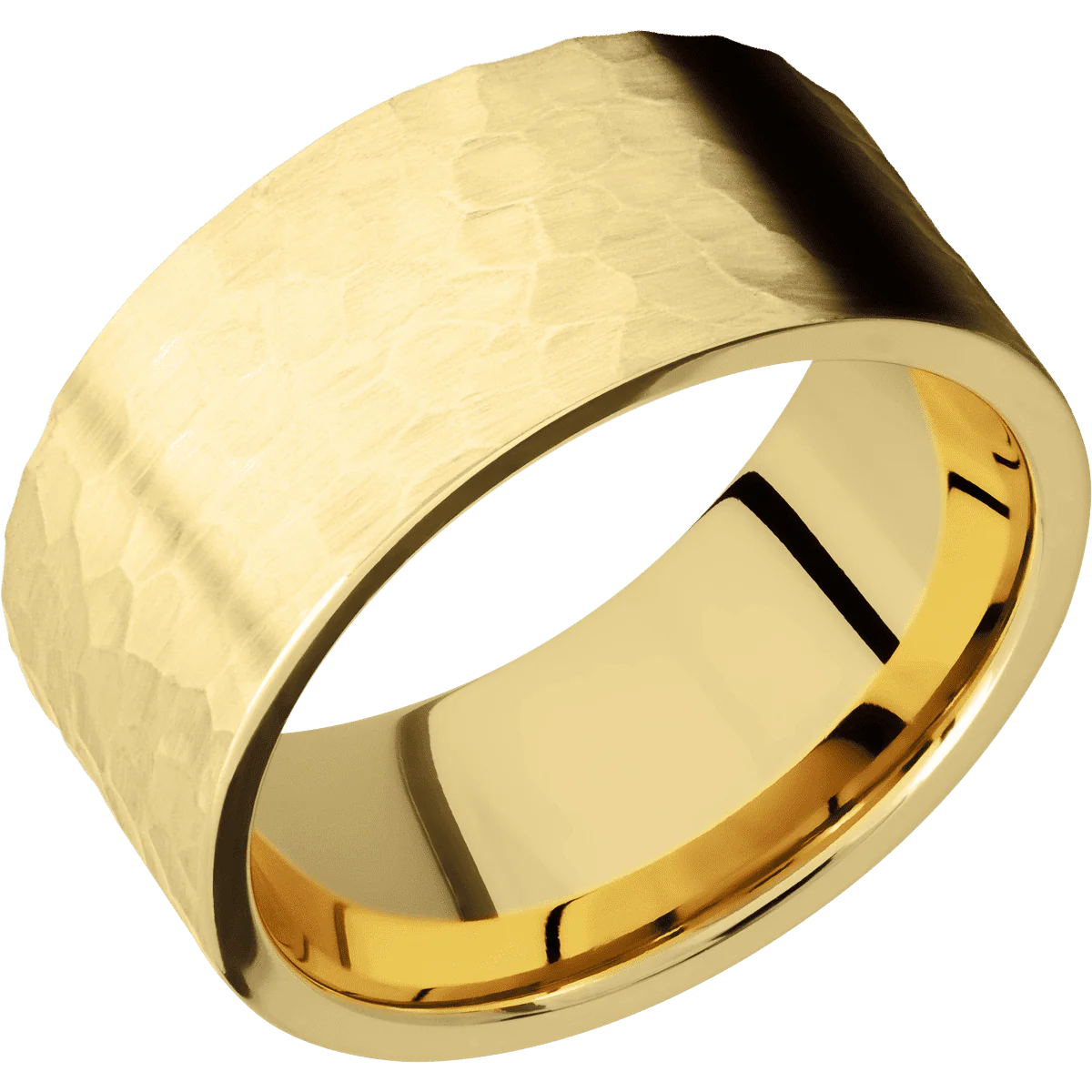 22K Yellow Gold + Hammer Finish - Image 2