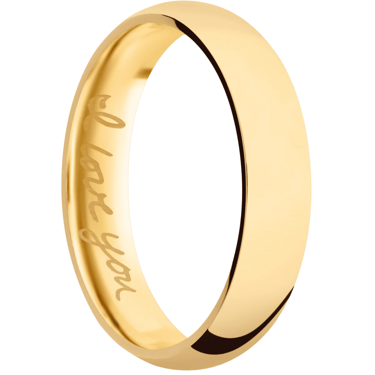 22K Yellow Gold + Polish Finish
