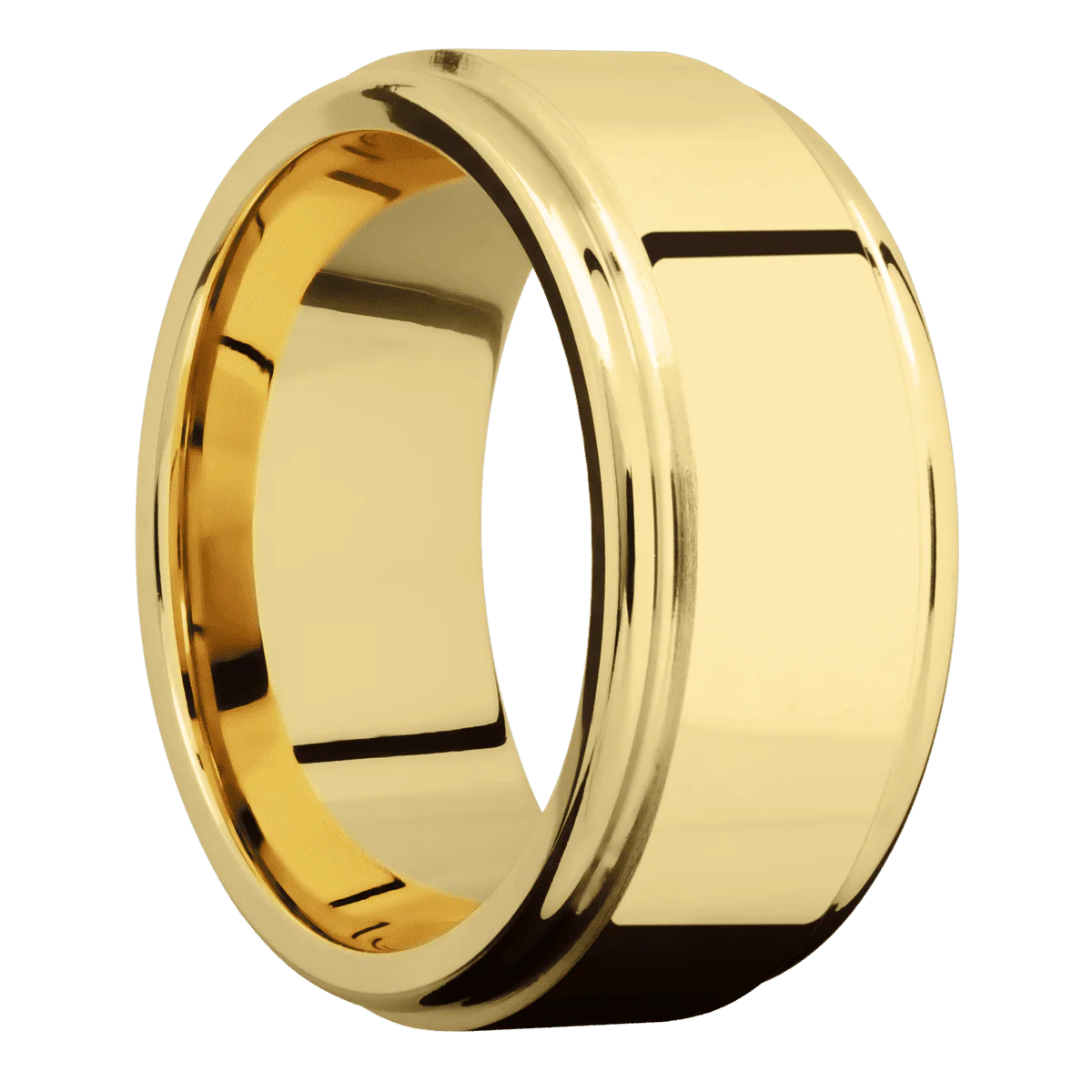 22K Yellow Gold + Polish , Polish Finish