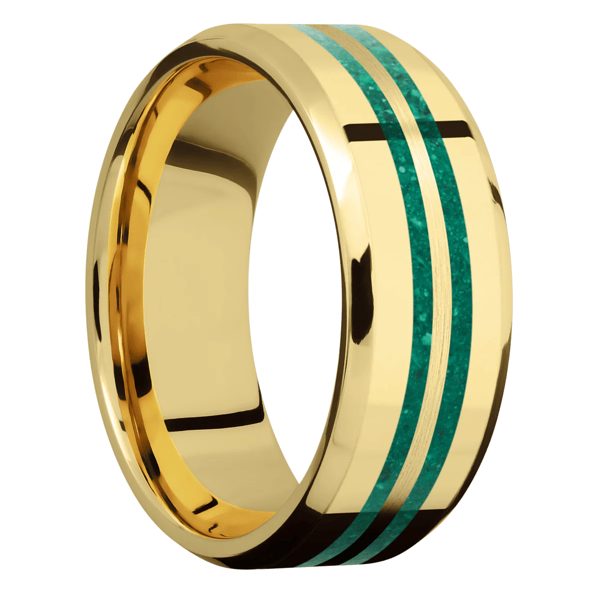 22K Yellow Gold + Polish , Polish Finish