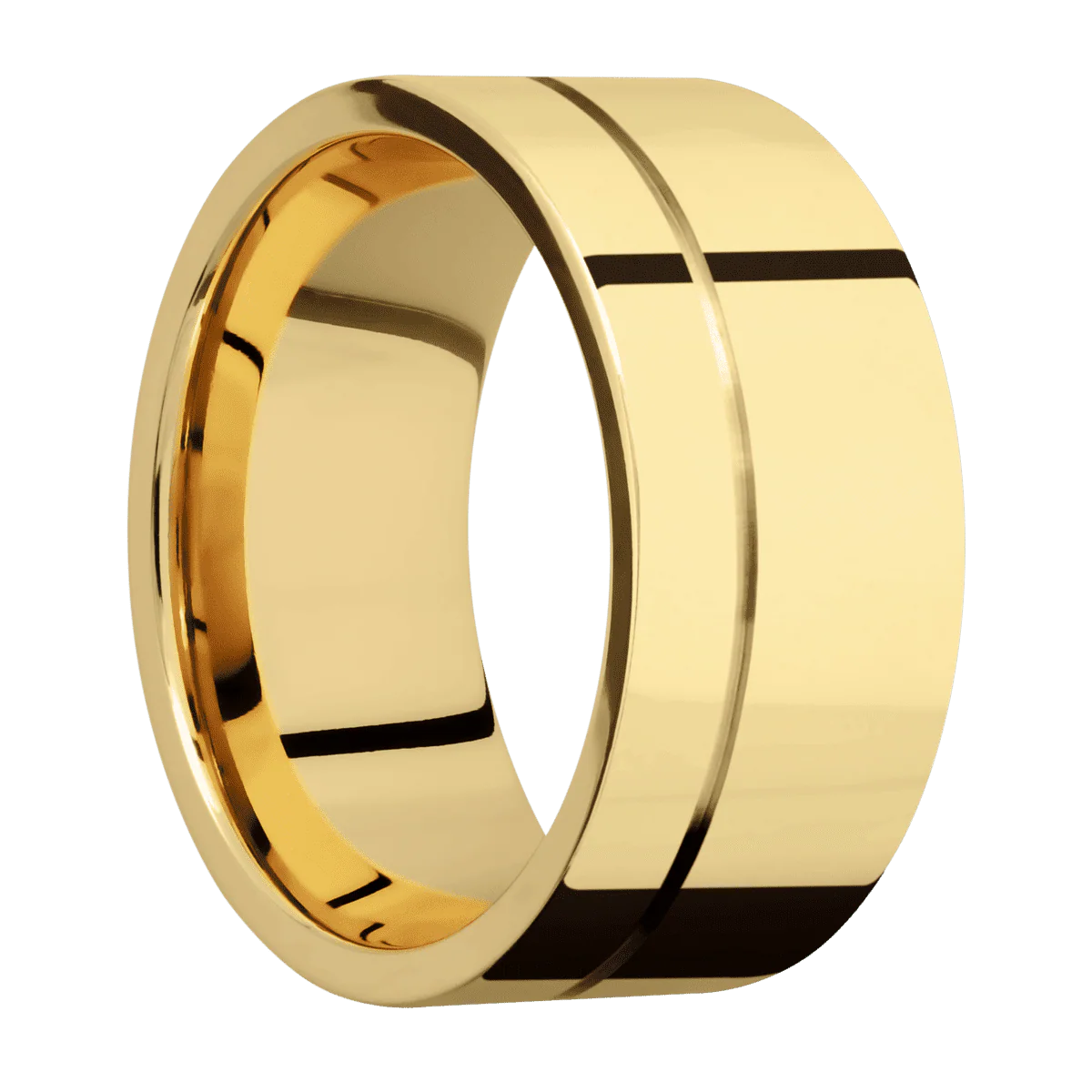 22K Yellow Gold + Polish , Polish Finish
