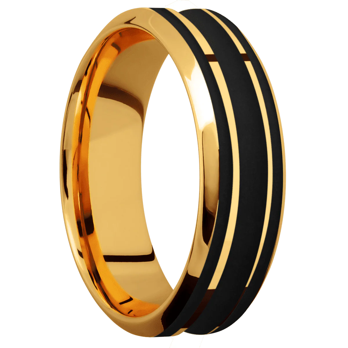 22K Yellow Gold + Polish , Polish Finish
