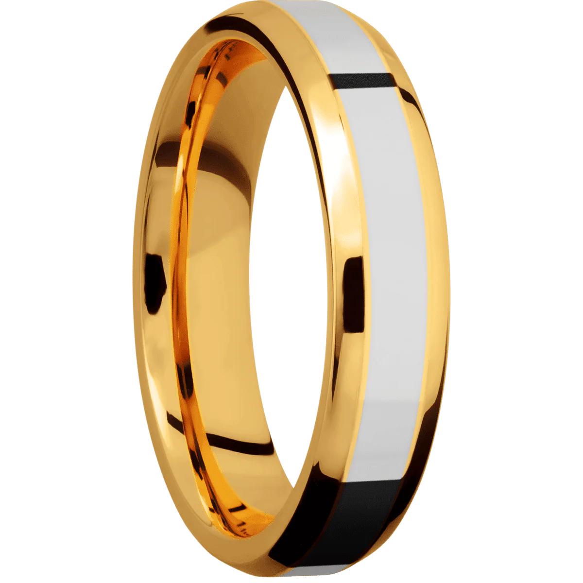 22K Yellow Gold + Polish , Polish Finish