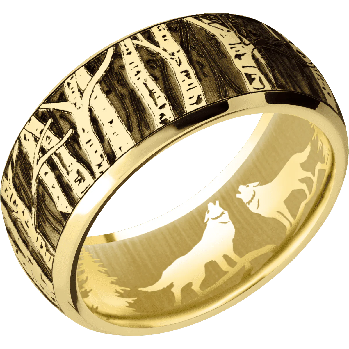 22K Yellow Gold + Polish , Polish Finish - Image 2