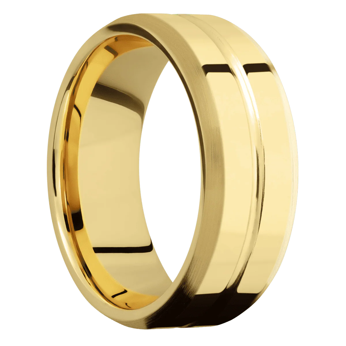 22K Yellow Gold + Polish , Polish Finish