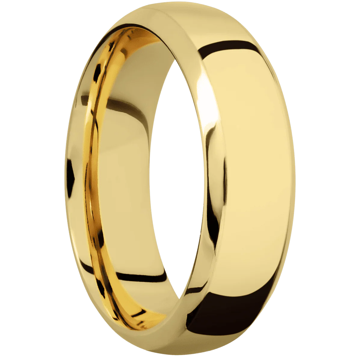 22K Yellow Gold + Polish , Polish Finish