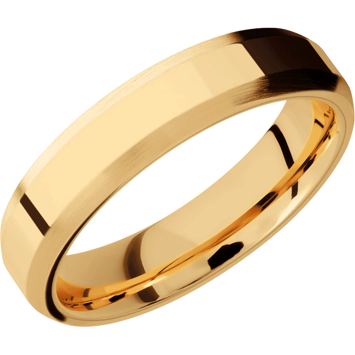22K Yellow Gold + Polish , Satin Finish + 18K Yellow Gold - Image 2