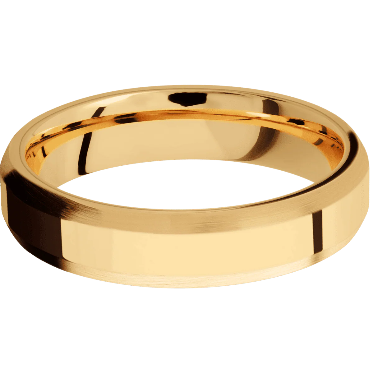 22K Yellow Gold + Polish , Satin Finish + 18K Yellow Gold - Image 3